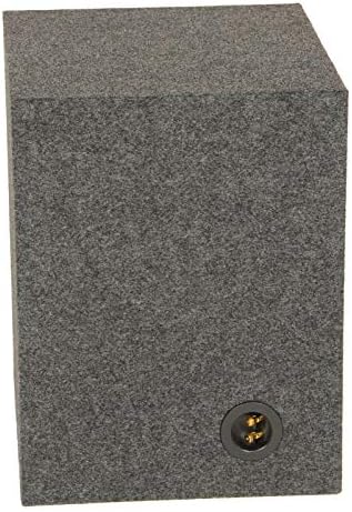 QPower QBOMB Single 12-Inch Speaker Box – Side-Ported Design with Black Bed Liner – Compatible with Kicker L7 Subwoofer