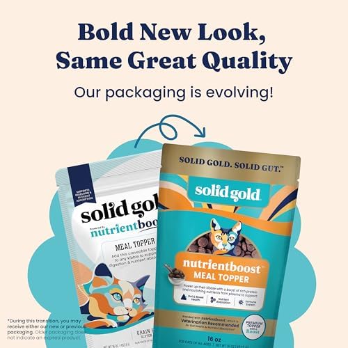 Solid Gold Bone Broth Cat Food Topper, Tuna, Lickable Pouches, 12ct