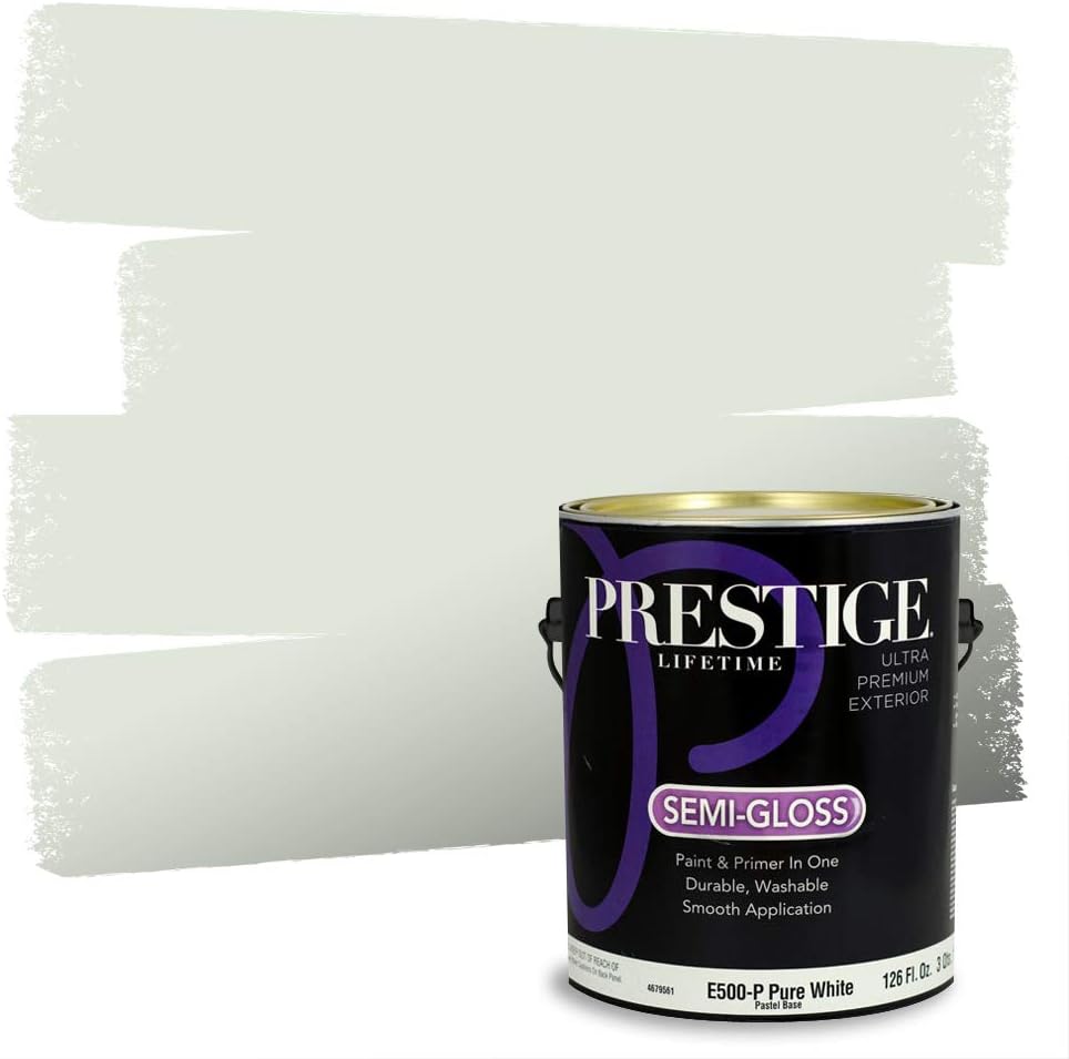 PRESTIGE Paints Exterior Paint and Primer In One, 1-Gallon, Semi-Gloss, Comparable Match of Sherwin Williams* Shamrock*
