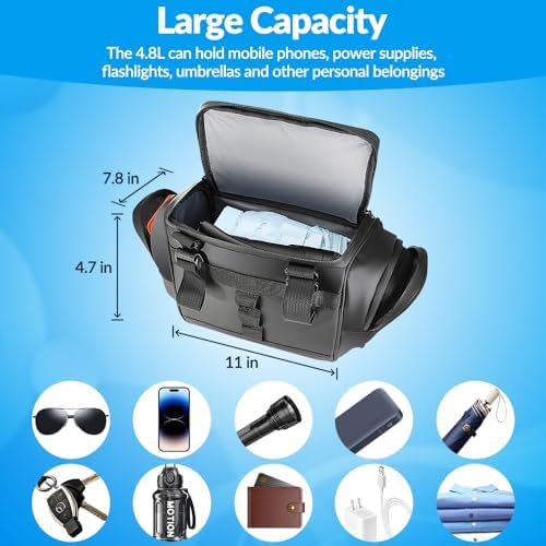 WOTOW Bike Handlebar Bag, Waterproof & with Sensitive Touch Screen, 3.5L
