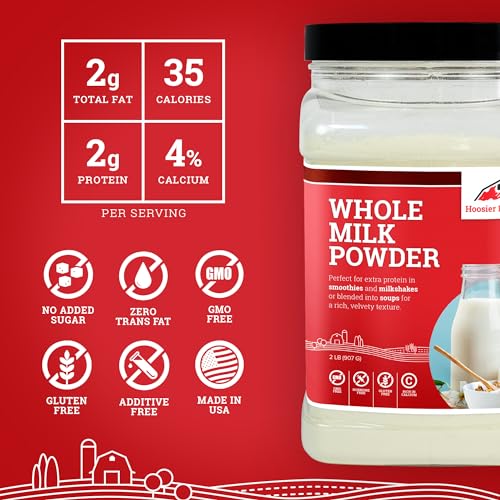 Whole Milk Powder by Hoosier Hill Farm, 1 Pound (Pack of 1)