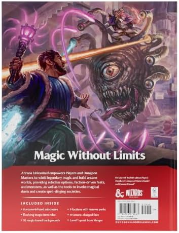 Dungeons & Dragons Arcana Unleashed | D&D Gameplay Expansion Book