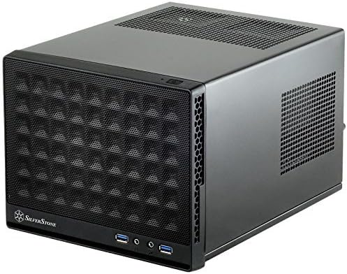 Silverstone Computer Case with Mesh Front Panel,Black (SG13B)