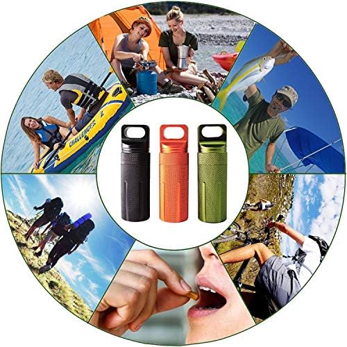 Ccanku C20 EDC Waterproof Case Military Level Survival Pill Match Case Box Container CNC Metal Seal Bottle Camping Essentials Tool