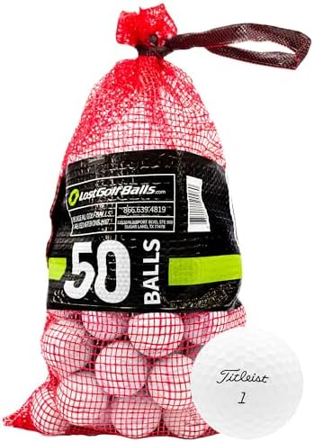 50 Near Mint Titleist Pro V1 AAAA Recycled Used Golf Balls, 50-Pack