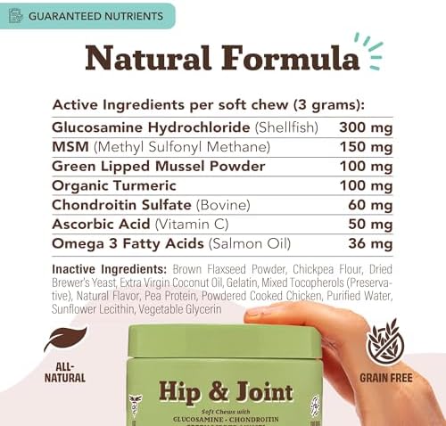 Natural Dog Company Liquid Glucosamine Hip & Joint Oil for Dogs, 16 oz, Extra Strength Cartilage & Joint Support, Helps Mobility and Eases Occasional Stiffness, Dog Vitamins & Supplements