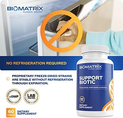 BioMatrix Saccharomyces boulardii Probiotic Supplement w/L. paracasei, L. rhamnosus, Bifidobacterium
