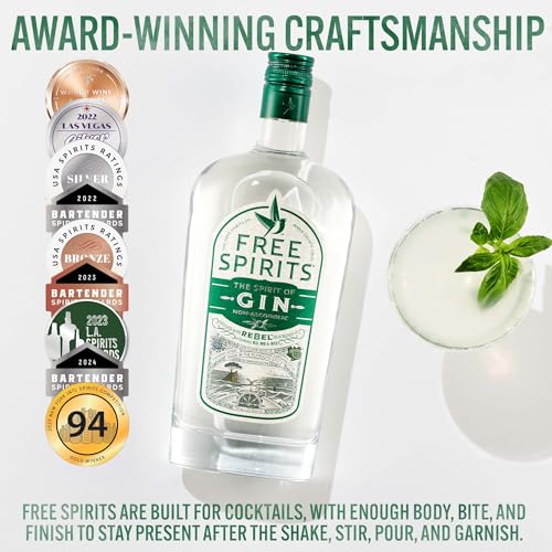 Free Spirits Zero Proof Gin Alternative, Whiskey Style Spirit, 750 mL