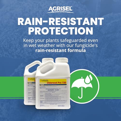 Agrisel Chlorosel Pro 720, Rain-Resistant Formula, 128 Ounces | Versatile Disease Control, Effective on 100+ Crops