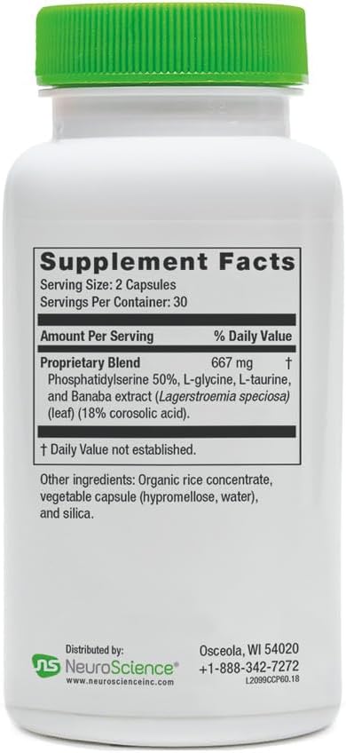 NeuroScience Stress & Sleep Bundle, Alpha GABA PM 60 ct + Calm CP 60 ct
