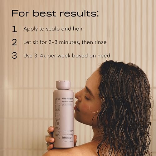 Jupiter Anti Dandruff Shampoo - Shampoo for Men & Women for Flaky, Itchy, Oily