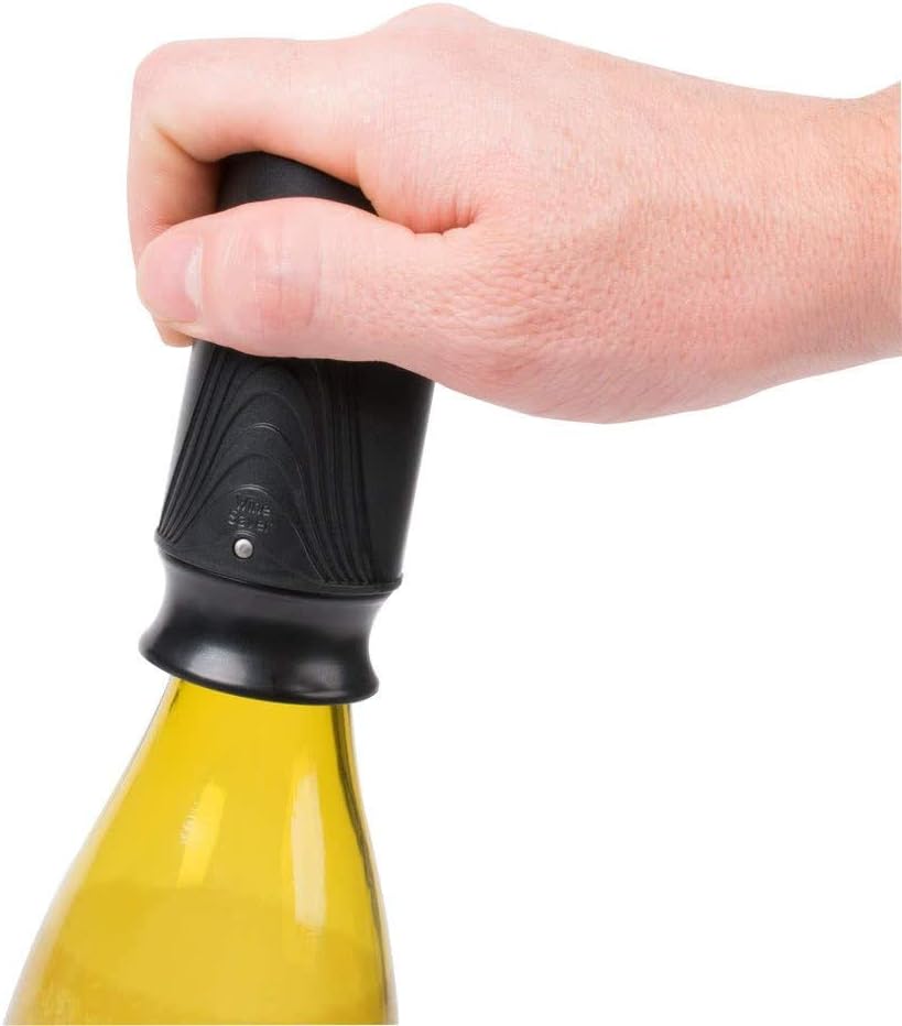 Franmara Wine Saver Vaccum Pump and Stopper, Black