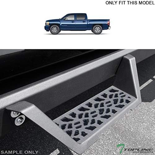 Matte Black Modular Drop Step Side Nerf Bars Rail Running Boards Compatible with 07-18 Chevy Silverado/GMC Sierra Crew Cab