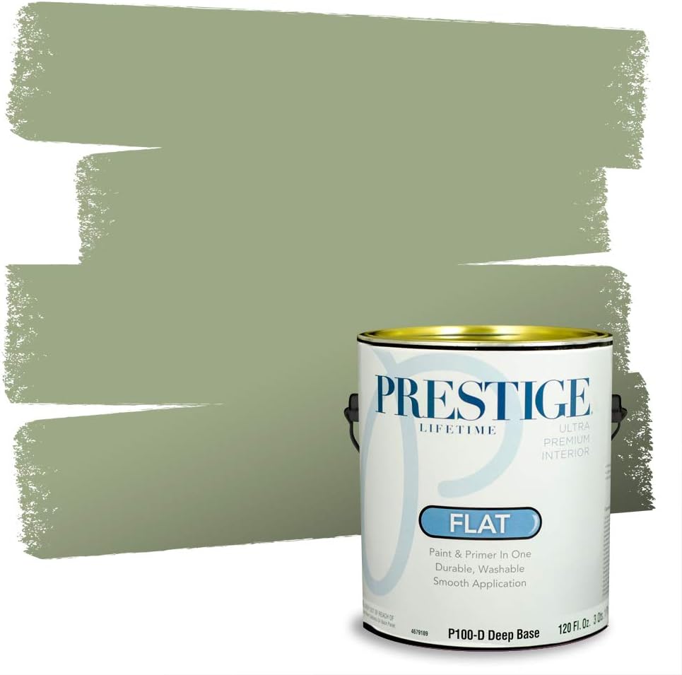 PRESTIGE Interior Paint and Primer in One, Garden Sage, Eggshell, 1 Gallon