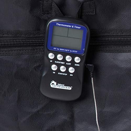 Dr Infrared Heater Upgraded Version 2-Tier 18 Cubic feet Portable Bedbug Heater with Thermometer and Timer, Black, Big (DR-122)
