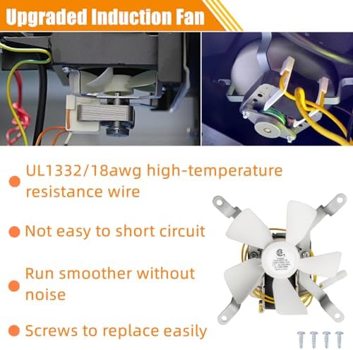 Grill Replacement Parts for Pit Boss 3/5/7 Series Vertical Pellet Smokers | Include Upgrade 2.0RPM Auger Motor, Grill Induction Fan