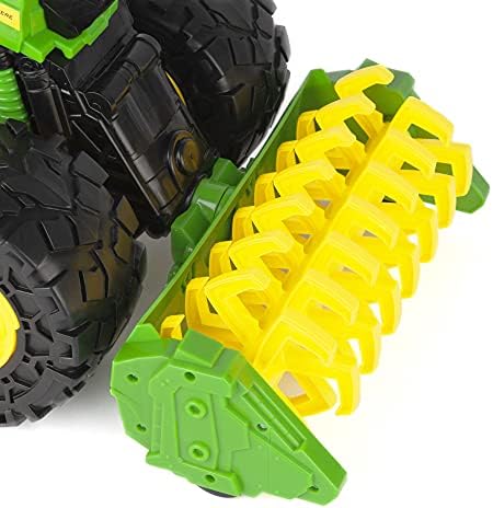 TOMY Monster Treads Lightning Wheels - Includes 1 John Deere Miniature Monster Truck Toy - Gator or Tractor Toy (Vehicle May Vary) - John Deere Toys