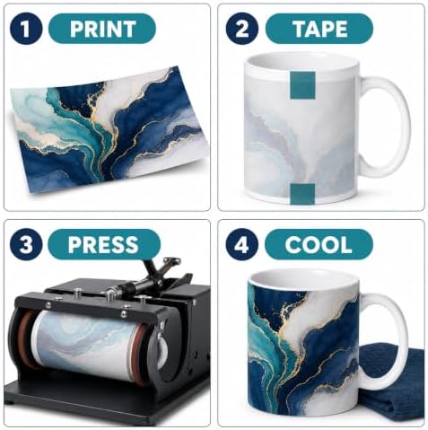 36 Pack Sublimation Mugs 11oz White Blank Ceramic Coffee Mugs with Individual White Boxes, AAA Grade with Premium Coating for Heat Press DIY