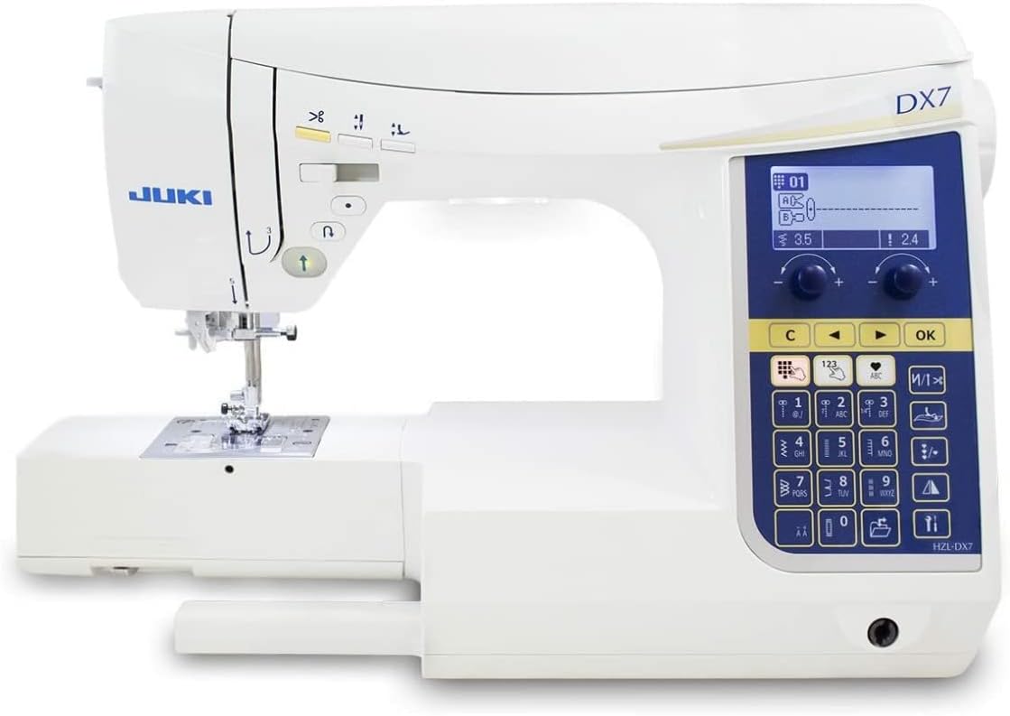 Juki HZL-DX7 Sewing Machine | 287 Stitch Patterns, 4 Fonts