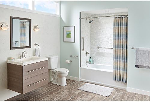 Delta Carlisle (1-Pack) 16' Shower Grab Bar Seniors ADA Compliant Satin Nickel 450 lb Capacity Bathroom Safety Handle for Shower