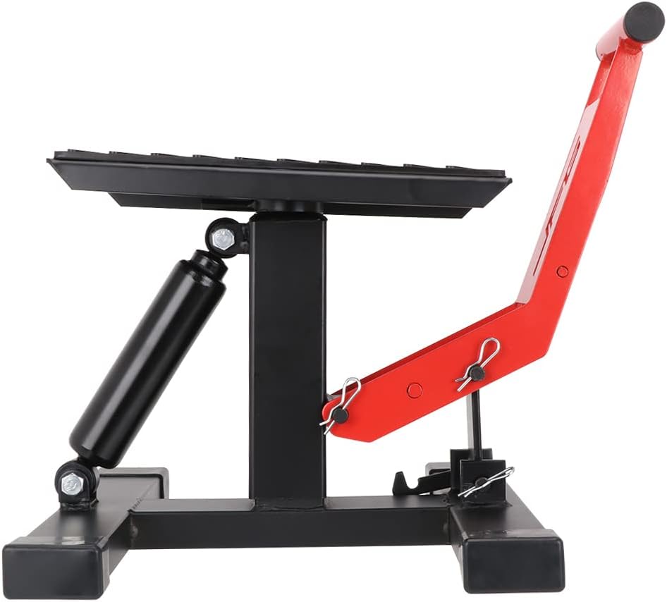 Motorcycle Jack Dirt Bike Stand Lift - Adjustable Hydraulic Lift Save Effort Hoist Table Height Lifting Stand