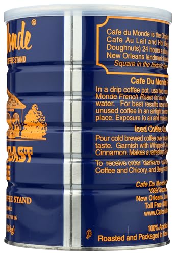 Cafe Du Monde French Roast Dark Coffee, 13 Ounce