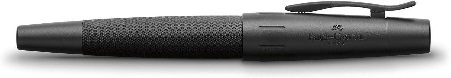 Faber-Castell e-motion Fountain Pen, Pure Black - Extra Fine