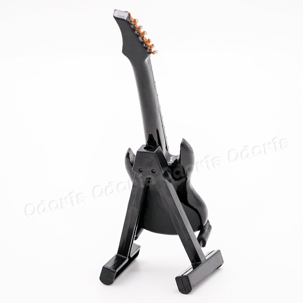 Odoria 1/12 Miniature Electric Guitar Dollhouse Musical Instruments Accessories, Red