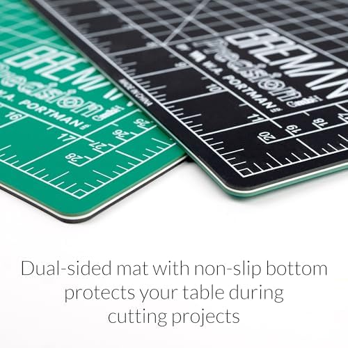 WA Portman Self-Healing Cutting Mat, Crafting Knife, 36'' Metal Ruler Set | This set includes 24x36 Inch Sewing Cutting Mat, 10pc #11 Blades, Exacto Knife Set, & 36 Inch Cork Backed Metal Ruler Set