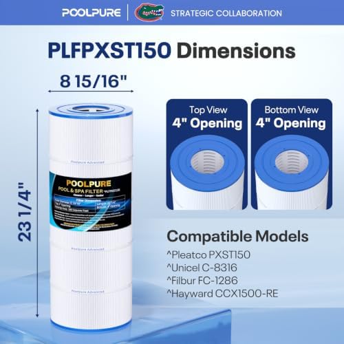 POOLPURE PXST100 Pool Filter Replaces Hayward X-Stream CC1000 1PACK