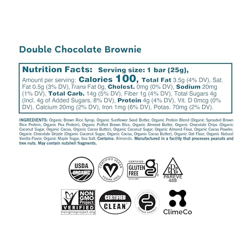 GoMacro Kids MacroBar Organic Vegan Snack Bars - Oatmeal Chocolate Chip Cookie (0.90 Ounce Bars, 7 Count)
