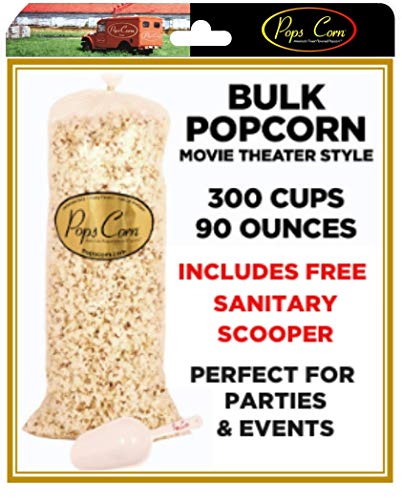Fresh Gourmet Popcorn Bulk Bag – 5.6 lbs (90 oz / 300 Cups) Movie Theater Style Butter Flavor, XL Party & Event Popcorn for Buffets, Bars