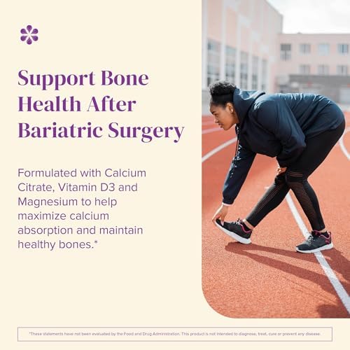 BariMelts Calcium Citrate with Vitamin D3 & Magnesium, 120 Smooth-Dissolving Tablets (1-Month Supply), Bariatric Calcium Supplements for Women, Natural Berry Flavor​