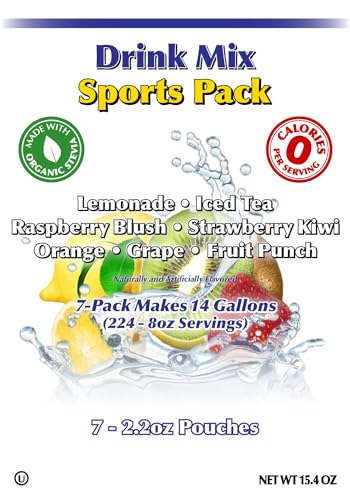 GramZero Grape Sugar Free Drink Mix Sports Pack, Great For Nutrition Club Loaded Teas, Zero Calorie, Stevia Sweetened