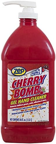 Zep Cherry Bomb Hand Cleaner - 48 Ounce - Volcanic Rock and Emollients - Perfect for Mechanics and DIY'ers