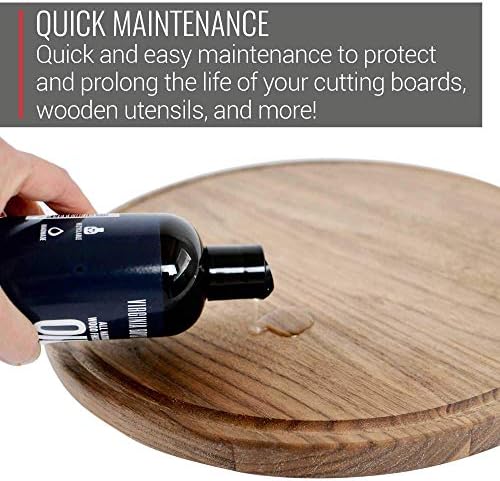 Coconut Cutting Board Oil 8oz + Walnut Cutting Board Small 8x12