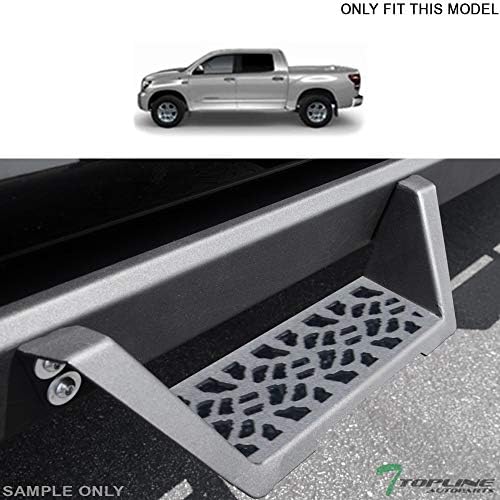 Matte Black Modular Drop Step Side Nerf Bars Rail Running Boards Compatible with 07-21 Toyota Tundra CrewMax (Crew) Cab