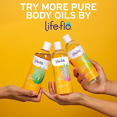 LIFE-FLO Fractionated Coconut Oil Spray, 8 fl oz | Lightweight Moisture for Skin, Hair & Nails - Fast Absorbing Liquid Coconut Oil - Hypoallergenic