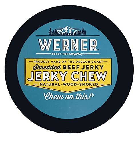 Werner Beef Jerky Chew Cans Pack of 6 – Shredded Beef Jerky – Made in the USA