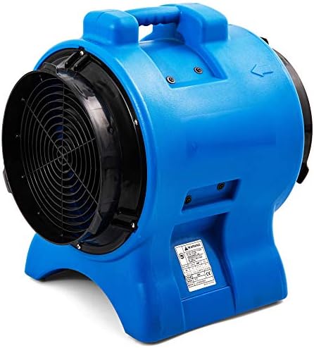 MOUNTO 1HP 3000cfm 12inch Industrial Axial Blower Ventilation Fan Exhaust Blower