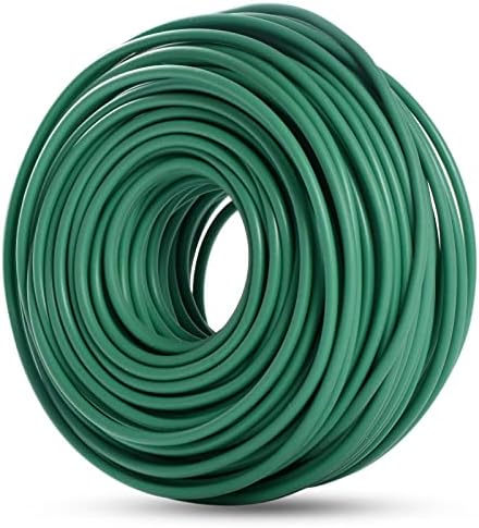 YDSL Soft Plant Tie, Garden Wire Tie for Plants Heavy Duty Reusable Plant Twist Ties for Gardening Home Office (Green, 32.8 feet)