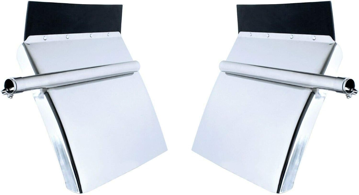 TORQUE Quarter Fenders for Semi Truck, 24" x 24" Black Poly, Tube Bracket and Mounting Hardware Included, Right Left, Quarter Fender Kit Set (TRQF311)