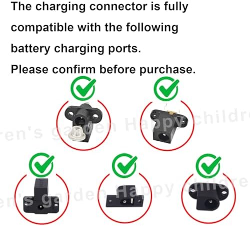 FLHFULIHUA 12 Volt Battery Charger for Kids Ride on Toys - Universal Charger for Best Choice Products Wrangler SUV，Kid Trax Dynacraft ，Kidzone