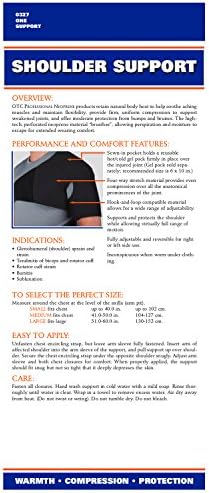 OTC Shoulder Support, Brace and Post-Surgical Protector, Neoprene, Medium