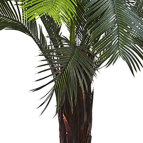 Nearly Natural 3 ft UV-Resistant Artificial Cycas Tree with Pot | Lush Realistic Palm Tree Foliage, Faux Greenery with 15 Robust Leaves