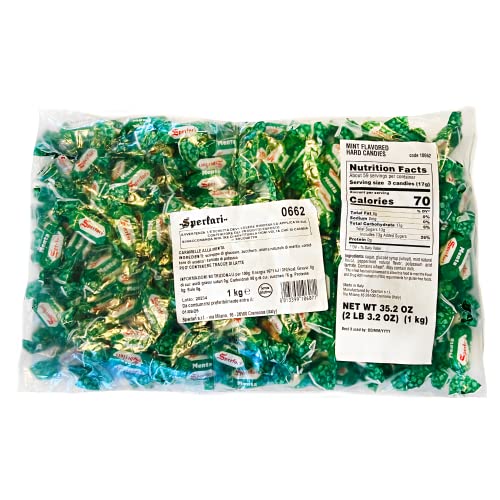 Sperlari "Spicchi" Citrus Orange & Lemon Hard Candy Bulk Bag, Individually Wrapped Italian Sweets, 1 Kg / 2.2 Lbs Bag (1-Pack)