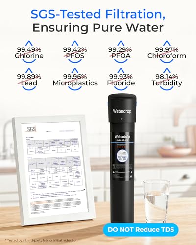 Waterdrop 10UB Under Sink Water Filter System with Dedicated Faucet