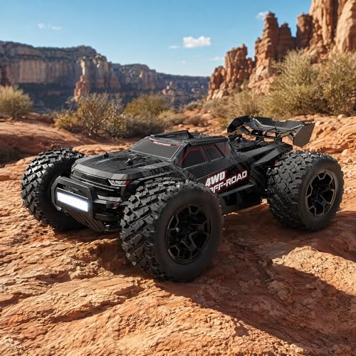 MJX 14207 1/14 Scale Brushless RC Truck, 4WD High Speed Off-Road RC Car with 2852 4200KV Motor, 50A ESC, Aluminum Chassis, 2.4GHz Remote