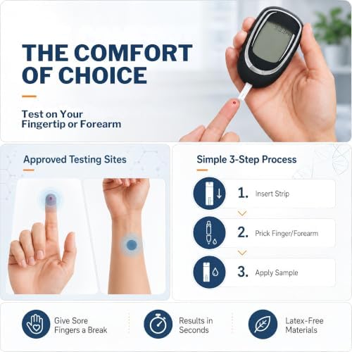 McKesson True METRIX Blood Glucose Test Strips for Diabetes, 1200 Strips