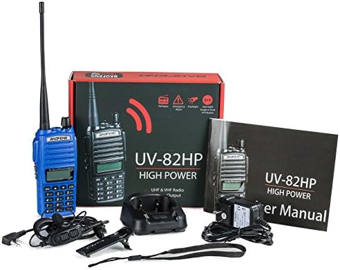 BaoFeng UV-82HP High Power Dual Band Radio: 136-174mhz (VHF) 400-520mhz (UHF) Two-Way Radio